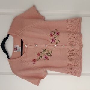 R&K Originals Knit Top with Embroidery